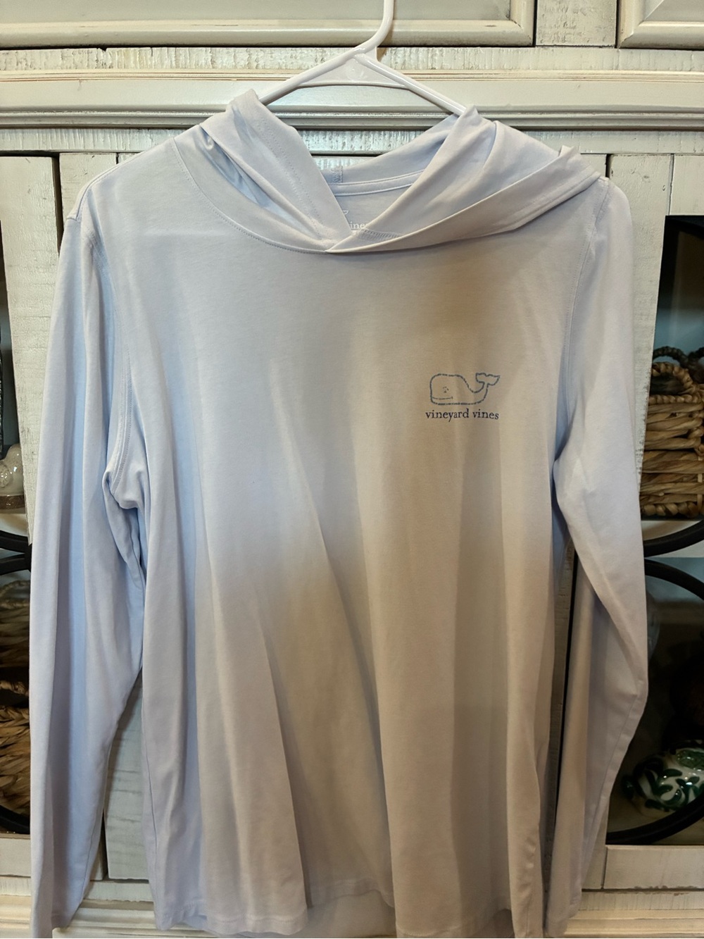 Vineyard Vines Light Blue Women's Long-Sleeve Hooded Tee